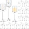 Glass Candle Holder Tea Light Floating Candle Holder for Wedding Party Dining Bathroom,36 Pcs Table Centerpiece Candle Holders