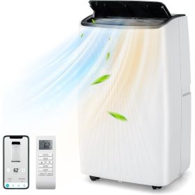 12000 BTU portable air conditioner with heating, smart WiFi enabled air conditioner, fan and dehumidifier, with 24-hour timer