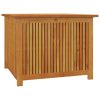 Patio Storage Box 29.5"x29.5"x22.8" Solid Wood Acacia