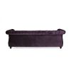Luxurious 3-Seater Purple Velvet Sofa, Classic Design with Modern Elegance, Perfect for Sophisticated and Stylish Living Rooms