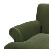 Alana Lawson Three-Cushion Tightback Sofa, Olive Green Performance Velvet