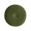 Riley 16" Round Footstool Ottoman, Olive Green Performance Velvet