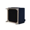 Knox 36" Modern Farmhouse Arm Chair, Dark Navy Blue Performance Velvet