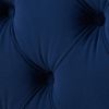 Marcella Upholstered Shelter Headboard Bed Set, King, Navy Blue Velvet