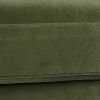 Alana Lawson Three-Cushion Tightback Sofa, Olive Green Performance Velvet